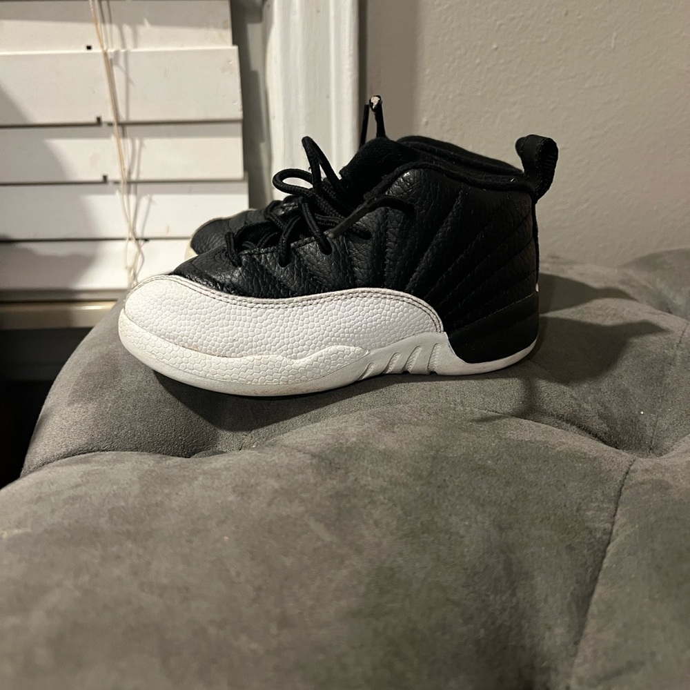 Jordan Kids Black and White Sneakers